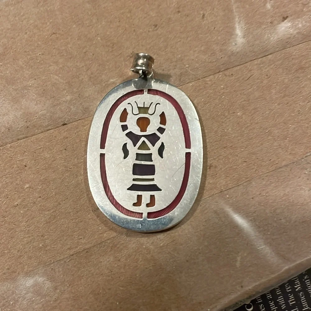 Vintage Taxco Silver Pendant 620